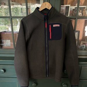 Boy’s Vineyard Vines Gray Fleece Sherpa Jacket